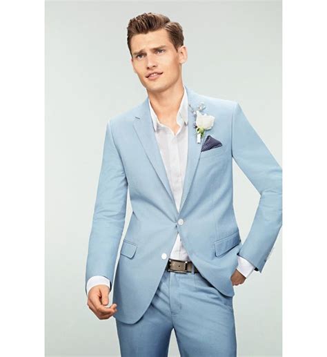 Trajes De Lino Azul Buscar Con Google Wedding Suits Men Blue Suit