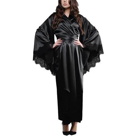 2024 New Satin Kimono Robe Long Womens Robes Knee Length With Hood