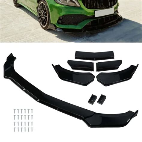 Front Bumper Lip Splitter Spoiler Glossy Body Kit For Audi Q Q Q Q