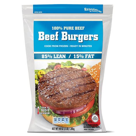 Aldi 85 Lean 15 Fat Ground Beef Patties Same Day Delivery Or Pickup