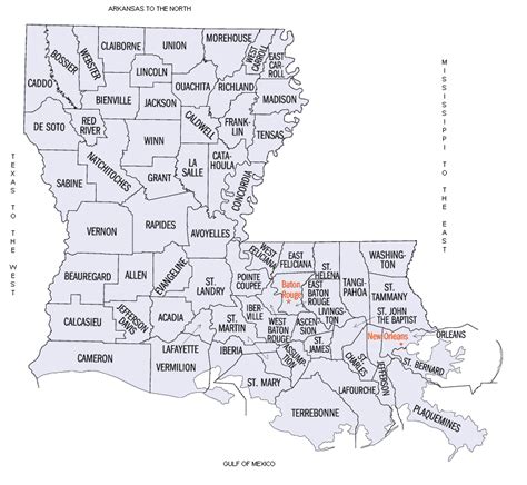 Navigating The Mosaic Understanding Louisianas Parish City Map