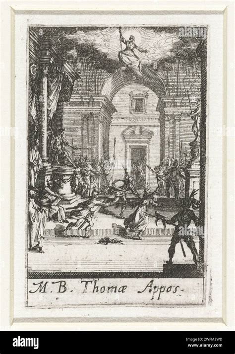 Martyrdom Of Tomas Jacques Callot 1632 1634 Print Apostle Tomas Is