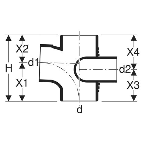 Geberit Duct Branch Fit Deg X X Mm T C