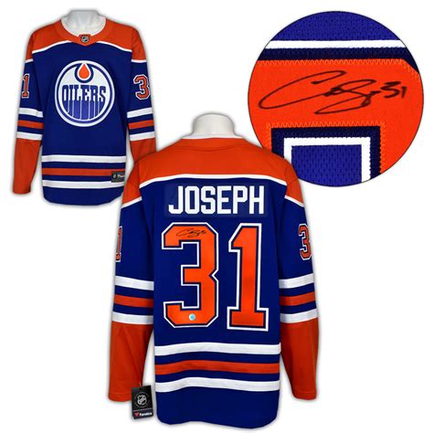 Curtis Joseph Edmonton Oilers Autographed Alt Retro Fanatics Hockey