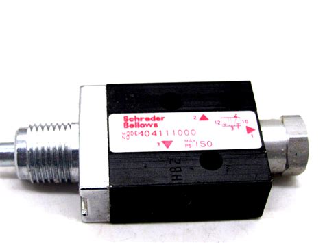 NEW SCHRADER BELLOWS 404111000 POPPET VALVE W PLUNGER SB Industrial