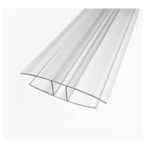 Wall Polycarbonate Panel H Connector Clear 8mm 516 Thickness For Lexan