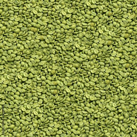 Seamless green coffee beans Stock Photo | Adobe Stock