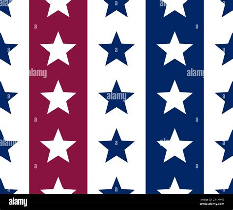 Stars Seamless Pattern American Patriotic Backgrounds Independence