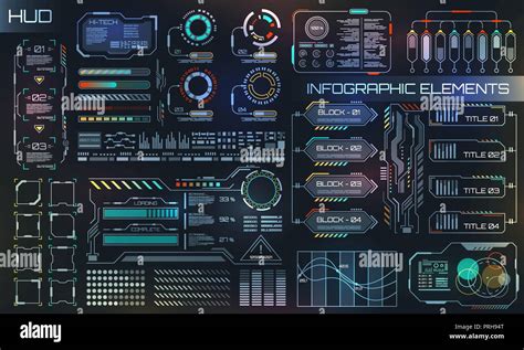 HUD UI For Business App Futuristic User Interface HUD And Infographic