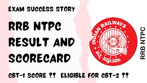 RRB NTPC CBT 1 RESULT SCORECARD YouTube