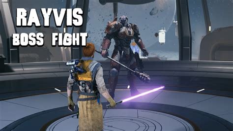 Star Wars Jedi Survivor Rayvis Boss Fight Youtube