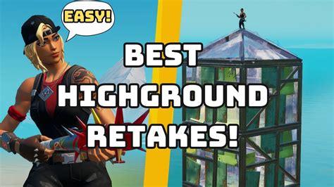 The Best And Easiest Highground Retakes In Fortnite Chapter Youtube