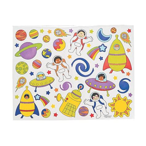 Diy Solar System Sticker Scenes 12 Pack Oshc Craft Kits