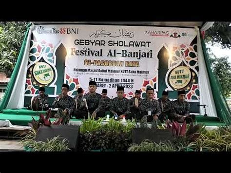 Gebyar Sholawat Festival Al Banjari Masjid Baitul Makmur Grati Pasuruan