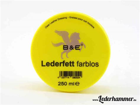 Bense Eicke Lederfett farblos 250 ml Dose für Glattleder