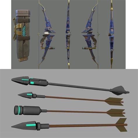 Overwatch Hanzo’s Bow Arrows And Quiver Overwatch Hanzo Overwatch Quiver