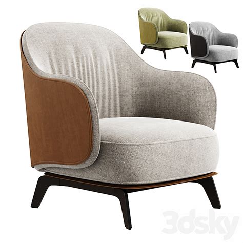 Poliform Kaori Armchair Arm Chair 3D Model