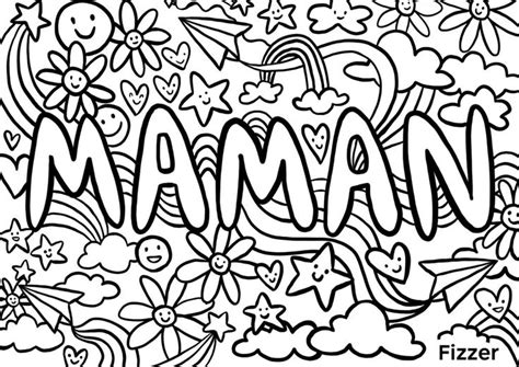 Gratuit Coloriages F Te Des M Res Pour Lui Faire Plaisir Fizzer