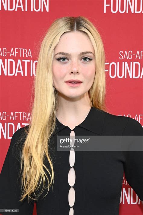 Elle Fanning Attends The Sag Aftra Foundation Conversations The