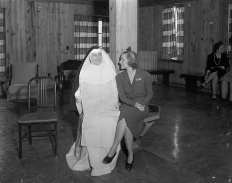 Helen Hayes And Sister Marie Aileen At Edgewood College Photograph