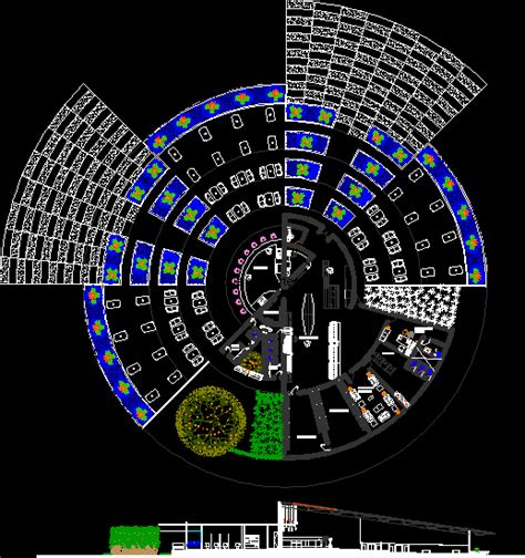 Beach Side Restaurant And Bar Dwg Block For Autocad • Designs Cad