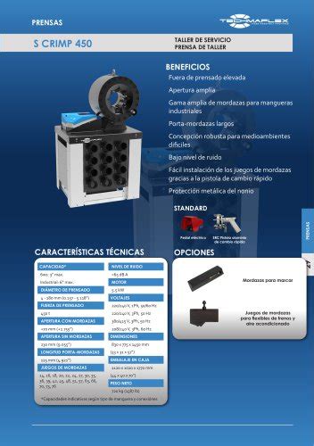 S CRIMP 137 EVO TECHMAFLEX Catálogo PDF Documentación técnica