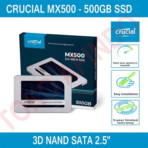 Jual Crucial Mx Gb Sata Inch Internal Ssd Ct Mx Ssd Di