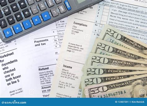 Tax Refund Stock Image Image 12407201
