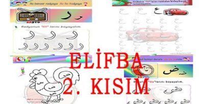 Elif Ba Etkinlikleri Elif Ba Çalışma Sayfaları 2 kısım Didiyom Tv