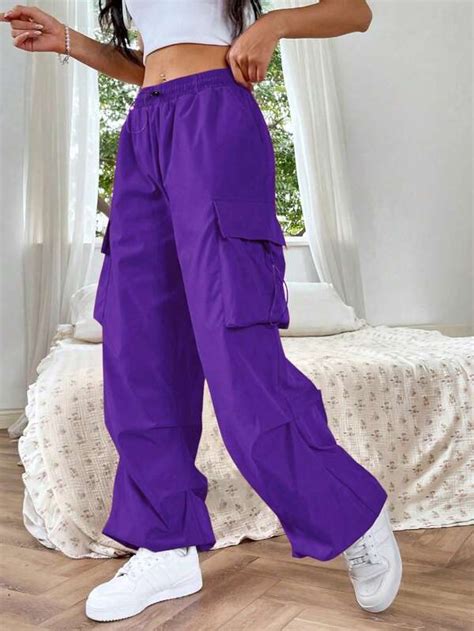 Search Purple Cargo Pants SHEIN USA