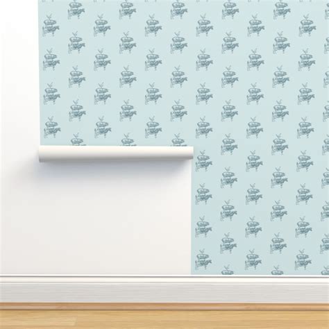 Vintage Stacked Farm Animals Wallpaper | Spoonflower