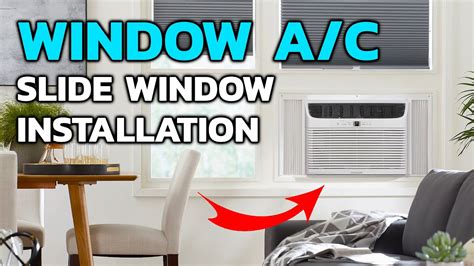 How To Install Window Ac Unit With Horizontal Sliding Window Youtube