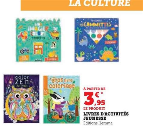 Promo Livres D activités Jeunesse chez Hyper U iCatalogue fr