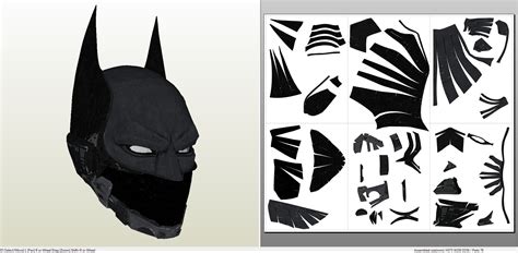 Cardboard Batman Mask Template