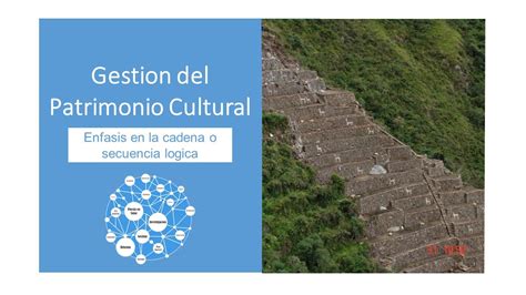 Gestión del Patrimonio Cultural con énfasis en la 𝗰𝗮𝗱𝗲𝗻𝗮 𝗹ó𝗴𝗶𝗰𝗮 𝗼