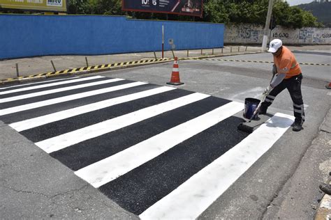 Trânsito Revitaliza Pinturas De Faixas De Pedestres Notícias