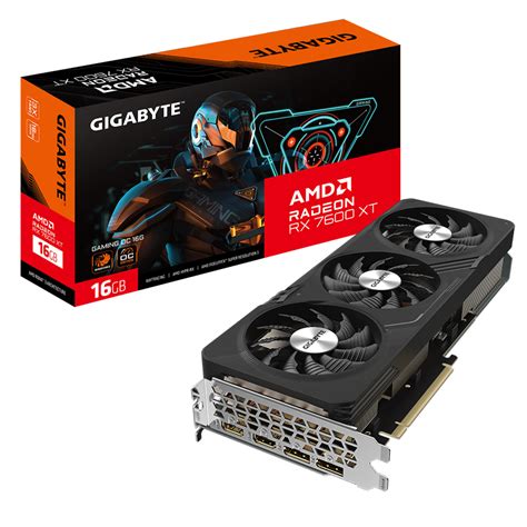 Placa de Vídeo Gigabyte AMD Radeon RX 7600 XT Gaming OC 16GB GDDR6