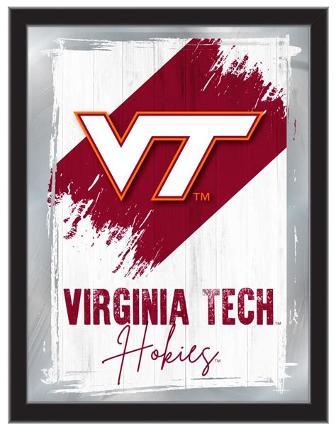 Virginia Tech University Logo Wall Mirror VT Hokies Decor - Etsy