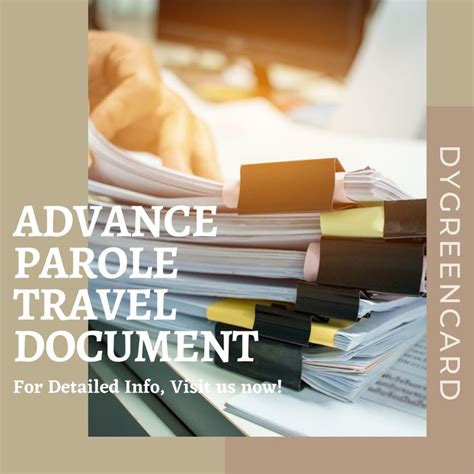 Advance Parole Travel Document Parole Refugee Travel Document Travel