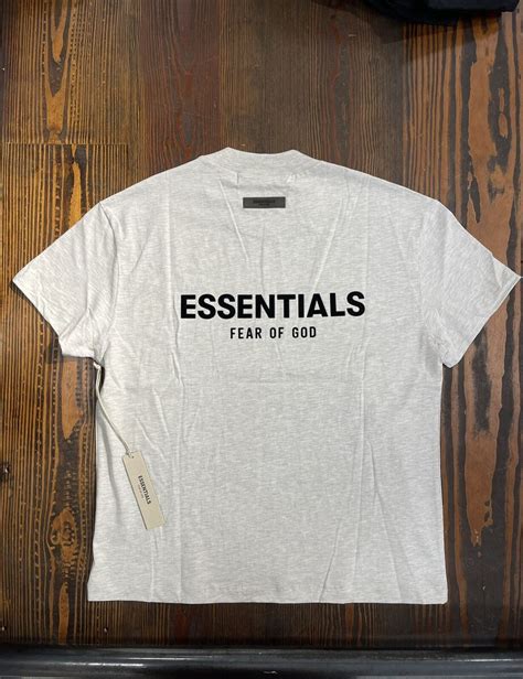 Fear Of God Essentials Light Oatmeal T Shirt Sale