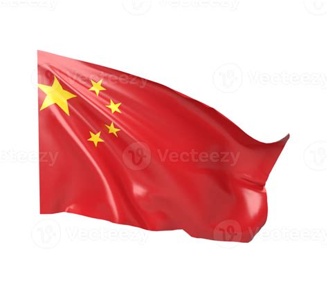 Waving Flag Of China 3d Render 12794703 PNG