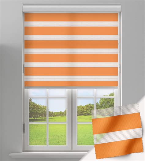 Day And Night Free Hanging Blind Seasons Orange Uk Blinds