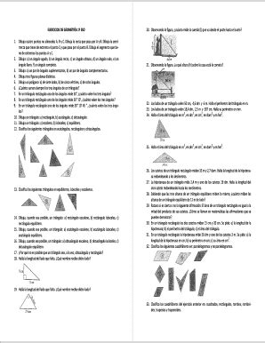 Fillable Online EJERCICIOS DE GEOMETRA 1 ESO Fax Email Print PdfFiller