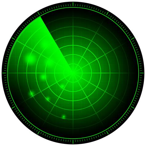 Radar Hud Con Objetivos En Acci N Sistema De B Squeda Militar Png