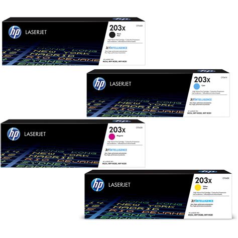 Value Compatible HP 203X CMYK Multipack High Capacity Toner Cartridges