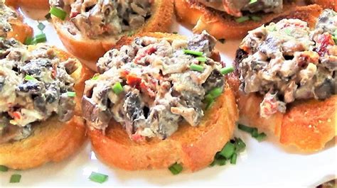 Wild Mushroom And Goat Cheese Bruschetta