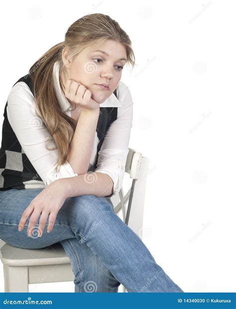 Femme blonde triste photo stock Image du cheveu émotif