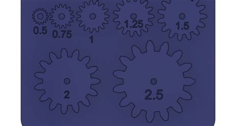 Gear Module Reference Chart by 3Dto1 | Download free STL model ...