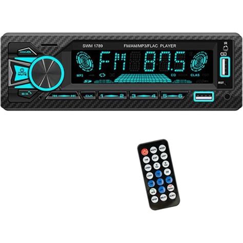 Autoradio 1 Din Stéréo Bluetooth Fonction De Contrôle Intelligent Mains