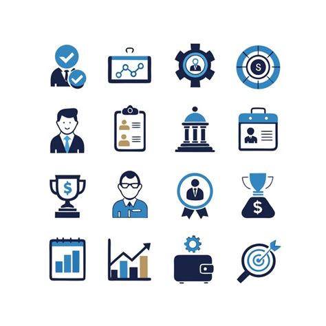 Business And Finance Icon Set Vector Illustration Premium Ai